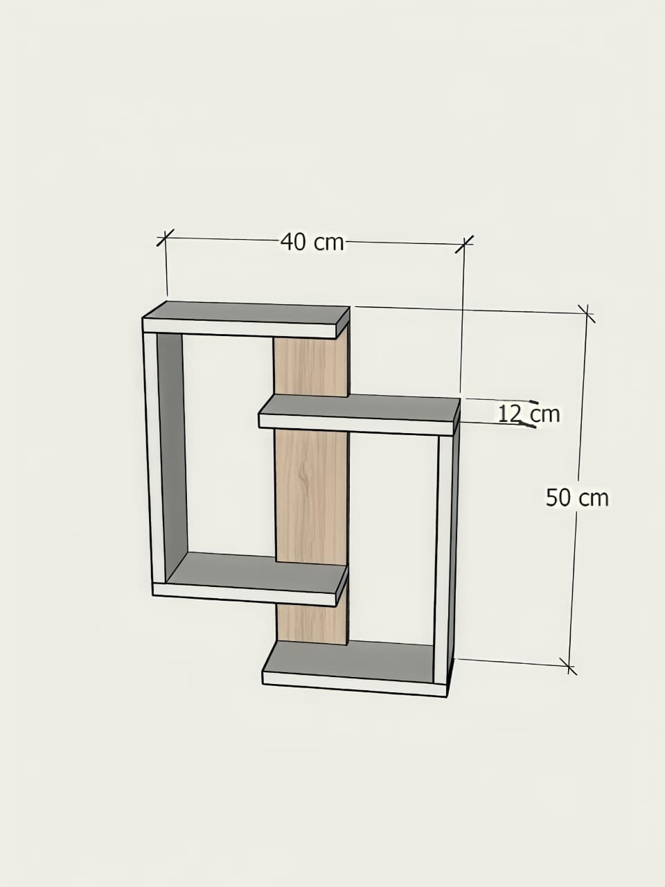 REPISA FLOTANTE TIPO S